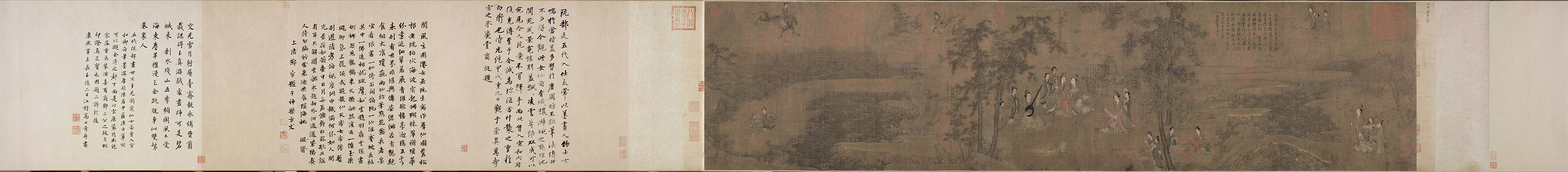 五代_阮郜_阆苑女仙图卷 图1