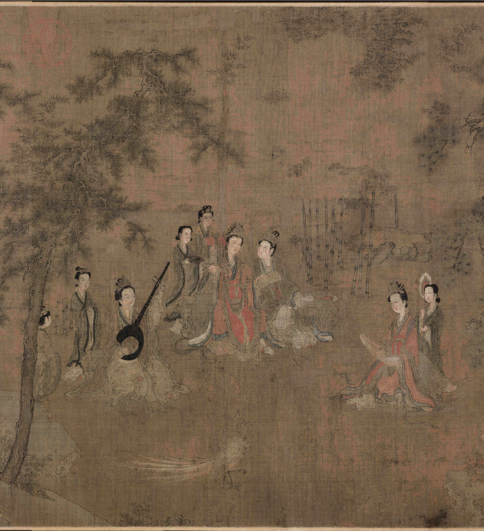 五代_阮郜_阆苑女仙图卷 图2