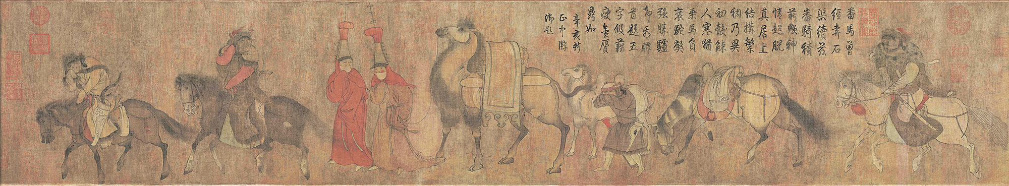 五代__(传)胡瓌番骑图 图1