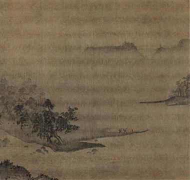 朴庵烟江欲雨图册页