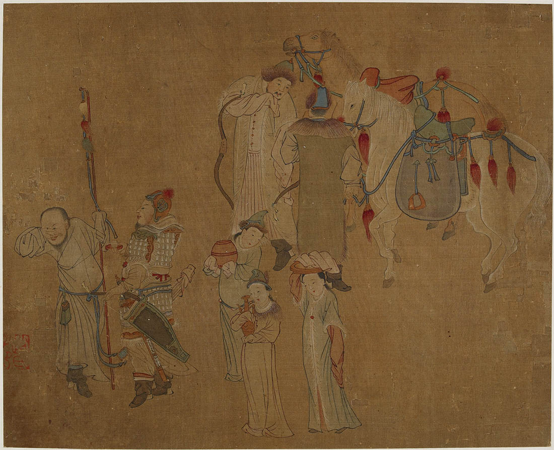 赵孟頫李陵别苏武图 图1