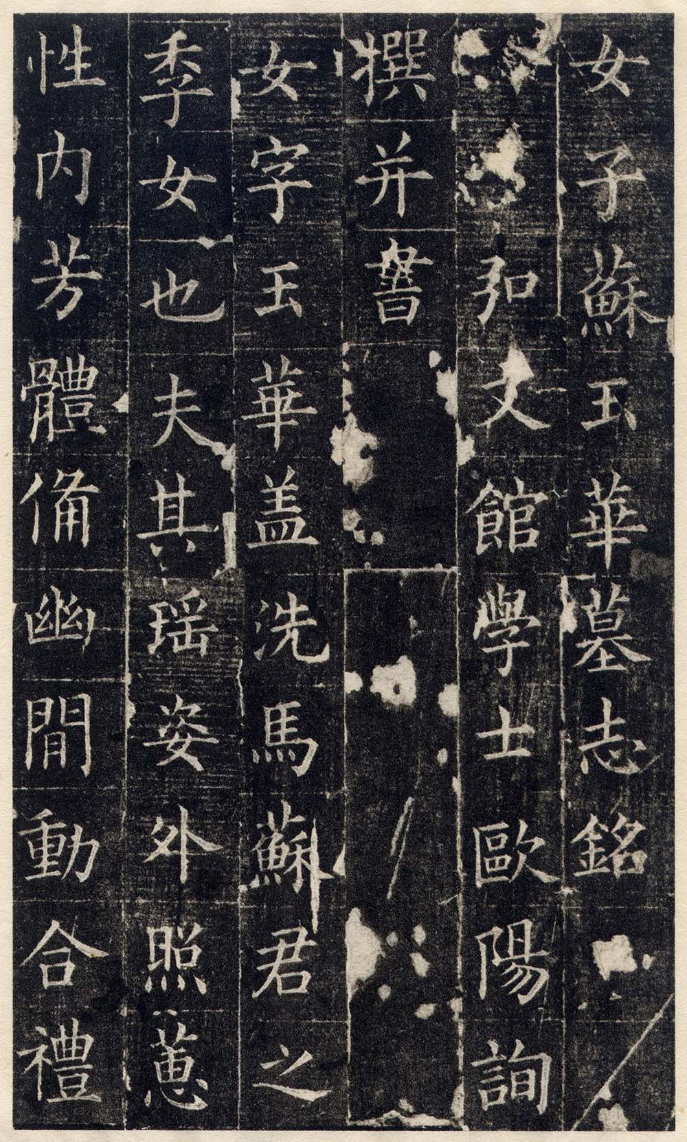 欧阳询撰并书苏玉华墓志 图1